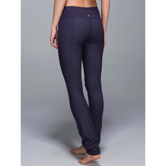 Lululemon Skinny Groove Pant Black Grape - Picture 1 of 15